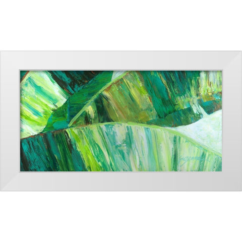 Goin Bananas II White Modern Wood Framed Art Print by Wilkins, Suzanne