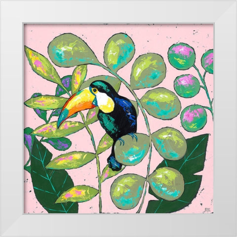 Tropics I White Modern Wood Framed Art Print by Reynolds, Jade