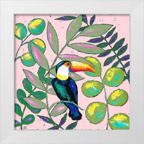 Tropics II White Modern Wood Framed Art Print by Reynolds, Jade
