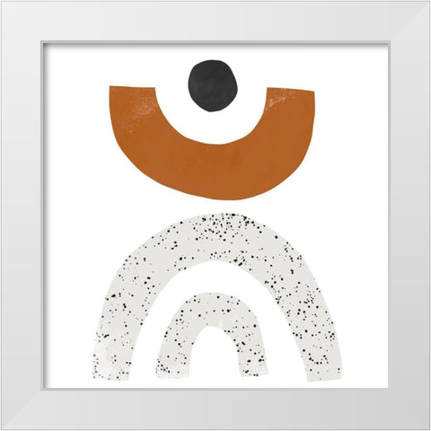 Tota II White Modern Wood Framed Art Print by Borges, Victoria