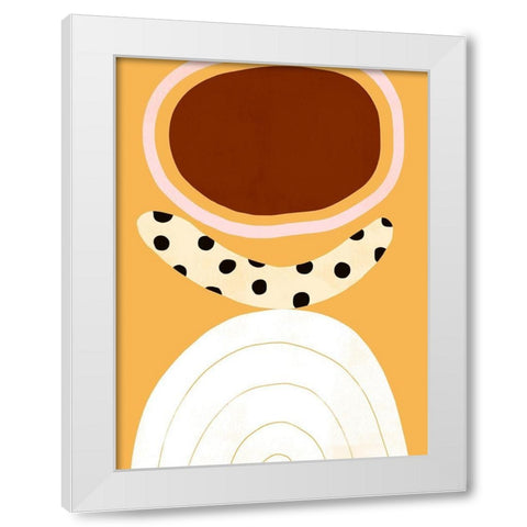 Banana Split II White Modern Wood Framed Art Print by Borges, Victoria