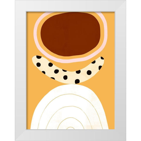 Banana Split II White Modern Wood Framed Art Print by Borges, Victoria