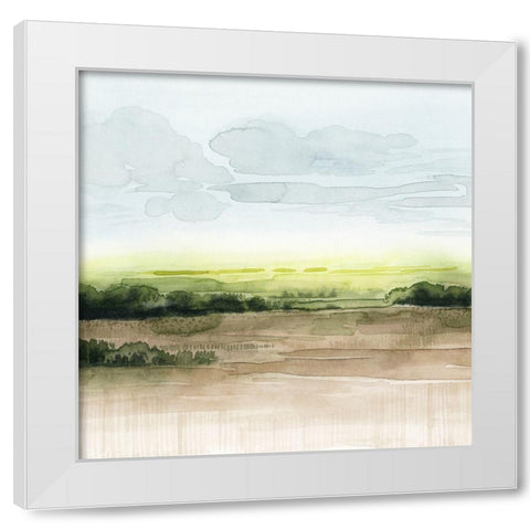 Morning Bluff I White Modern Wood Framed Art Print by Popp, Grace