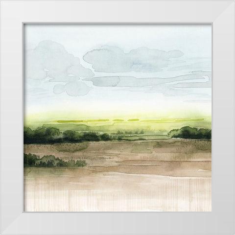 Morning Bluff I White Modern Wood Framed Art Print by Popp, Grace
