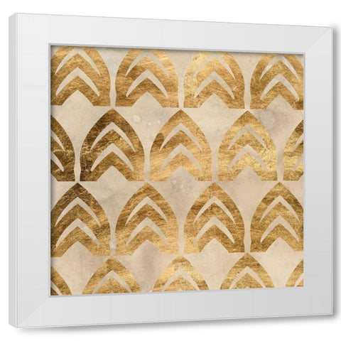 Tile Tableau I White Modern Wood Framed Art Print by Vess, June Erica