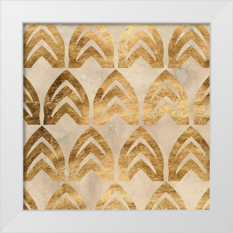 Tile Tableau I White Modern Wood Framed Art Print by Vess, June Erica
