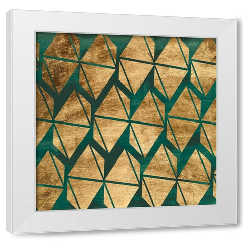 Tile Tableau VI White Modern Wood Framed Art Print by Vess, June Erica