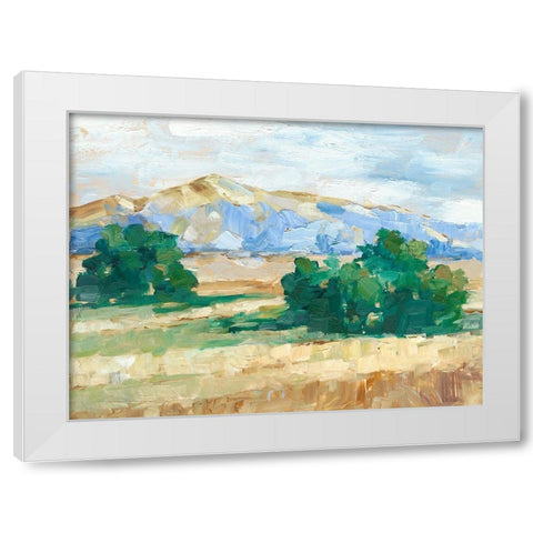 Sunny Field II White Modern Wood Framed Art Print by Harper, Ethan