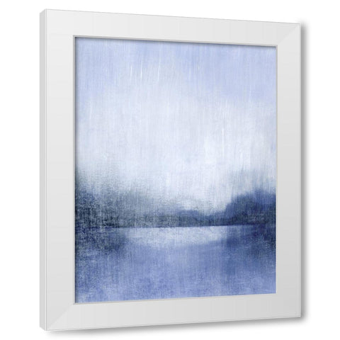 Deep Blue Mist I White Modern Wood Framed Art Print by Popp, Grace