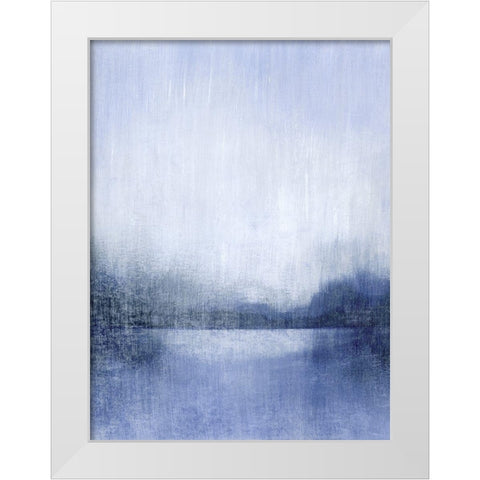 Deep Blue Mist I White Modern Wood Framed Art Print by Popp, Grace