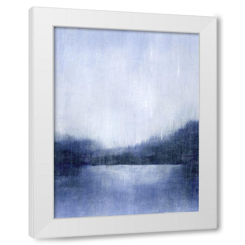 Deep Blue Mist II White Modern Wood Framed Art Print by Popp, Grace