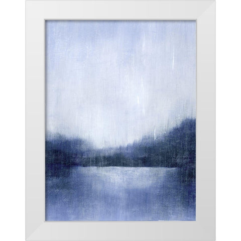 Deep Blue Mist II White Modern Wood Framed Art Print by Popp, Grace