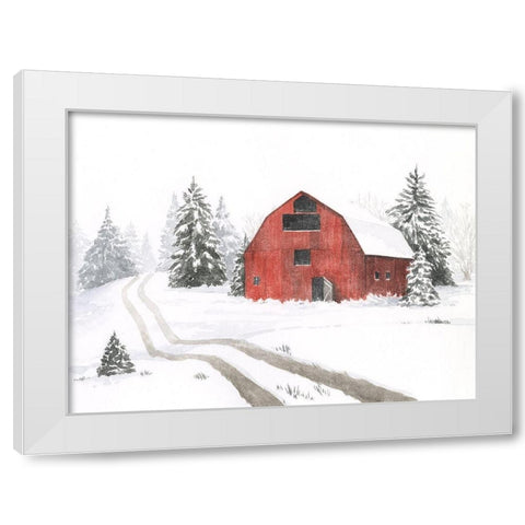 Evergreen Farm I White Modern Wood Framed Art Print by Popp, Grace