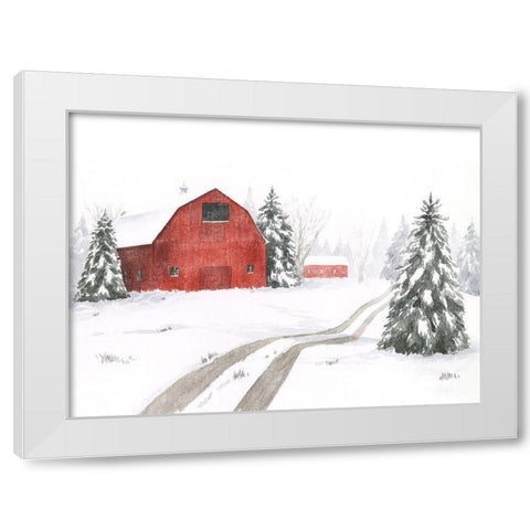 Evergreen Farm II White Modern Wood Framed Art Print by Popp, Grace