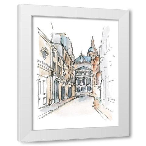 Watercolor Travel Sketchbook IV White Modern Wood Framed Art Print by Harper, Ethan