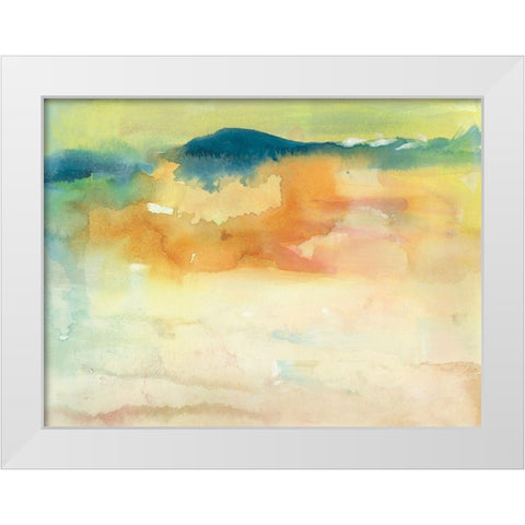 Becoming Calm I White Modern Wood Framed Art Print by Combs, Joyce