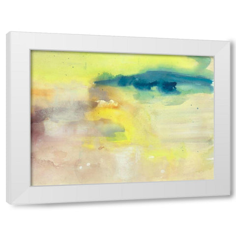Becoming Calm III White Modern Wood Framed Art Print by Combs, Joyce