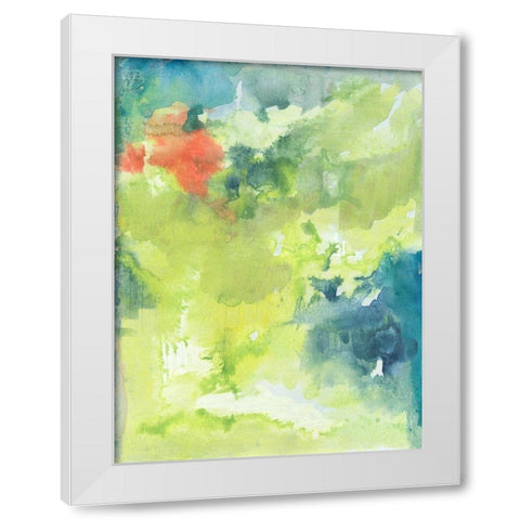 The Flowering II White Modern Wood Framed Art Print by Combs, Joyce
