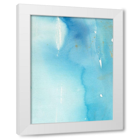 Skyfall I White Modern Wood Framed Art Print by Combs, Joyce