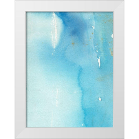 Skyfall I White Modern Wood Framed Art Print by Combs, Joyce