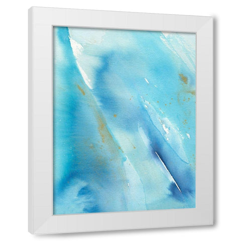 Skyfall II White Modern Wood Framed Art Print by Combs, Joyce