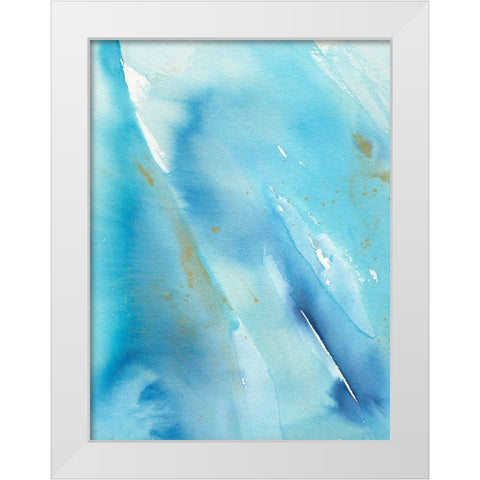 Skyfall II White Modern Wood Framed Art Print by Combs, Joyce