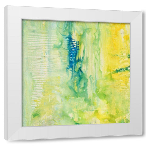 Oriental Figures I White Modern Wood Framed Art Print by Combs, Joyce