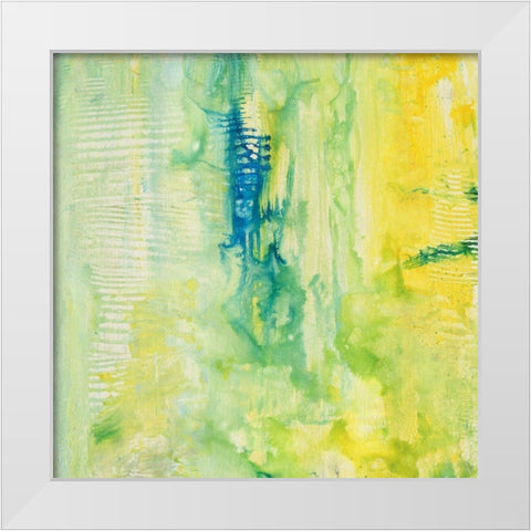 Oriental Figures I White Modern Wood Framed Art Print by Combs, Joyce
