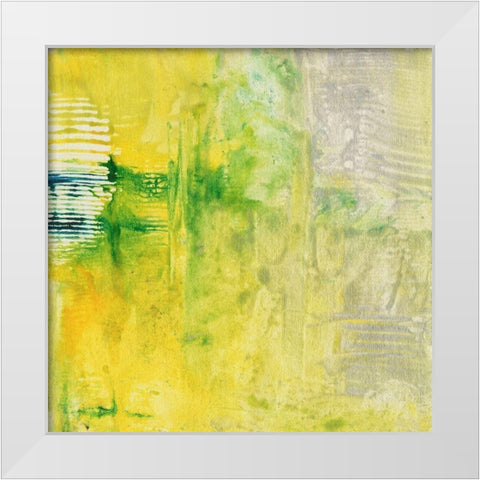 Oriental Figures II White Modern Wood Framed Art Print by Combs, Joyce