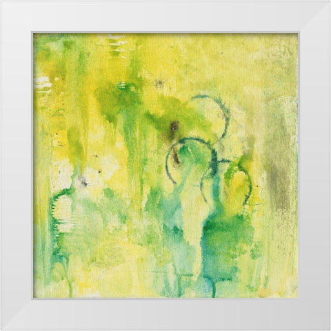 Oriental Figures IV White Modern Wood Framed Art Print by Combs, Joyce