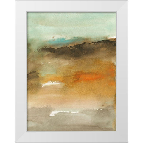 Sky and Desert II White Modern Wood Framed Art Print by Combs, Joyce