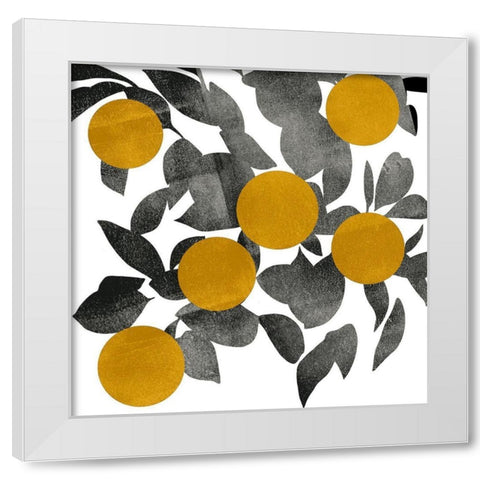 Shadow Branch IV White Modern Wood Framed Art Print by Scarvey, Emma