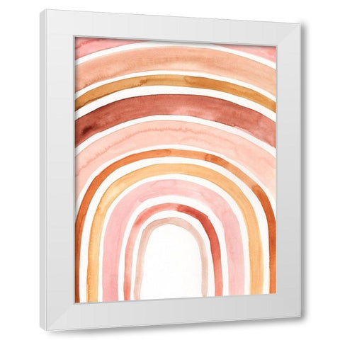 Southwest Arches I White Modern Wood Framed Art Print by Borges, Victoria
