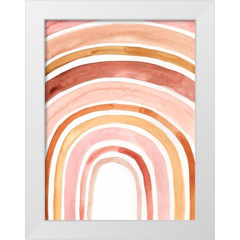 Southwest Arches I White Modern Wood Framed Art Print by Borges, Victoria