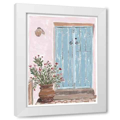 Front Entrance I White Modern Wood Framed Art Print by Wang, Melissa