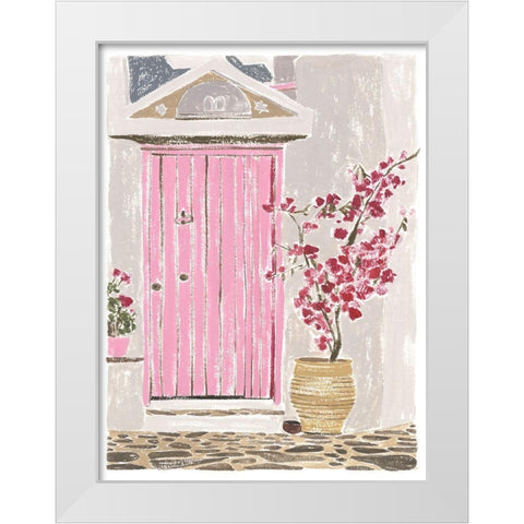 Front Entrance II White Modern Wood Framed Art Print by Wang, Melissa