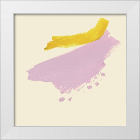 Lemon and Lilac I White Modern Wood Framed Art Print by Borges, Victoria