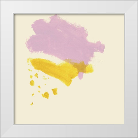 Lemon and Lilac II White Modern Wood Framed Art Print by Borges, Victoria