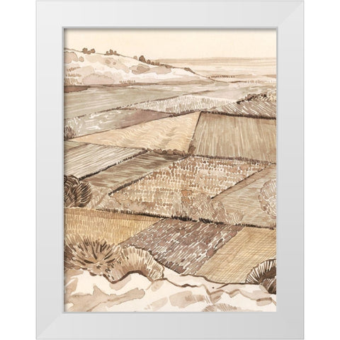 Arable Land I White Modern Wood Framed Art Print by Popp, Grace