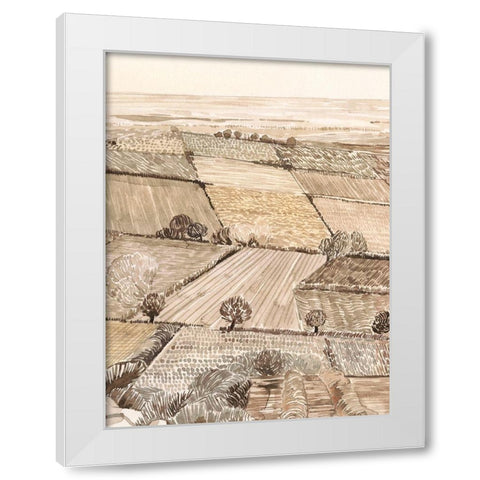 Arable Land II White Modern Wood Framed Art Print by Popp, Grace