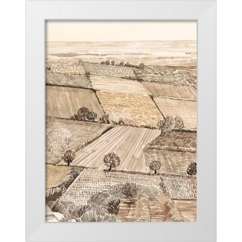 Arable Land II White Modern Wood Framed Art Print by Popp, Grace