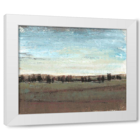 Trees in the Distance I White Modern Wood Framed Art Print by OToole, Tim