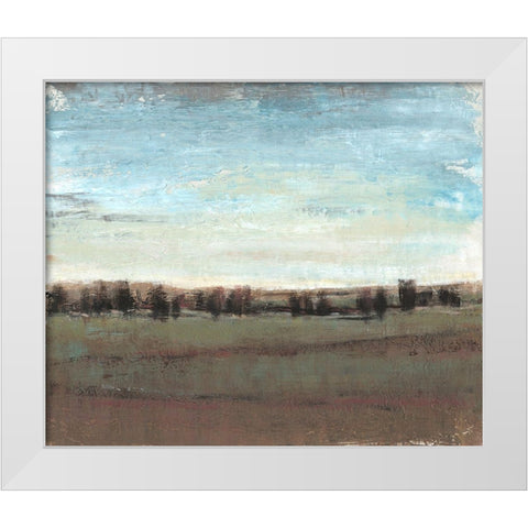 Trees in the Distance I White Modern Wood Framed Art Print by OToole, Tim