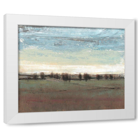 Trees in the Distance II White Modern Wood Framed Art Print by OToole, Tim