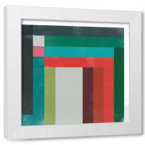 Rainbow Prism VI White Modern Wood Framed Art Print by Vess, June Erica