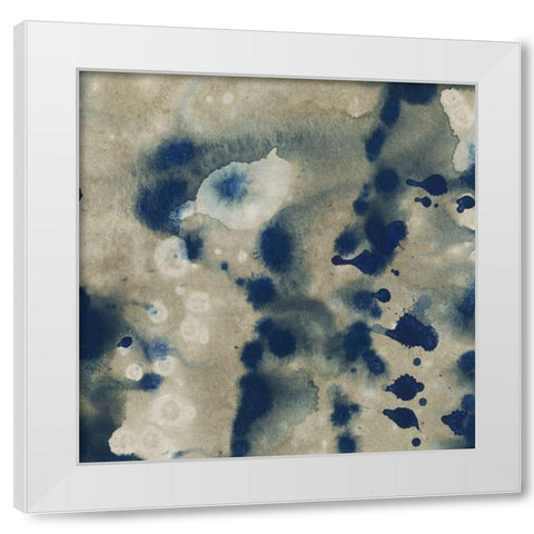 Indigo Fusion II White Modern Wood Framed Art Print by Binder, Vanessa