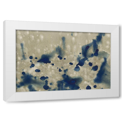 Indigo Fusion III White Modern Wood Framed Art Print by Binder, Vanessa