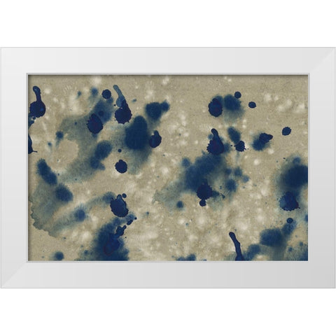 Indigo Fusion IV White Modern Wood Framed Art Print by Binder, Vanessa