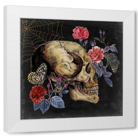 Bones II White Modern Wood Framed Art Print by Wang, Melissa