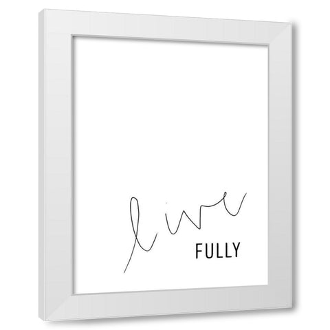 Simply Kindness II White Modern Wood Framed Art Print by Hambly, Anna